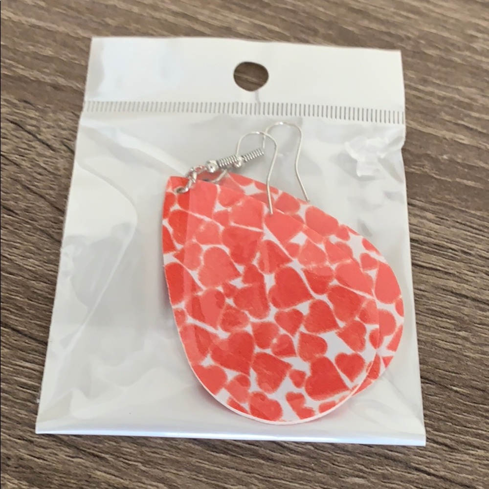 4 for $20 | Red Heart Valentine’s Day Earrings - Picture 3 of 4